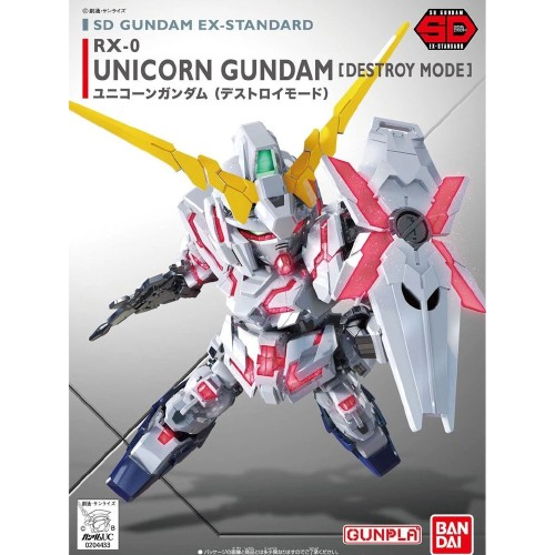 Bandai SD Gundam EX-Standard 005 Unicorn Gundam (Destroy Mode)