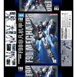 Gundam MG 1/100 Gundam F90 Fighter Assembly Model with Sticker & Support【New Factory】
